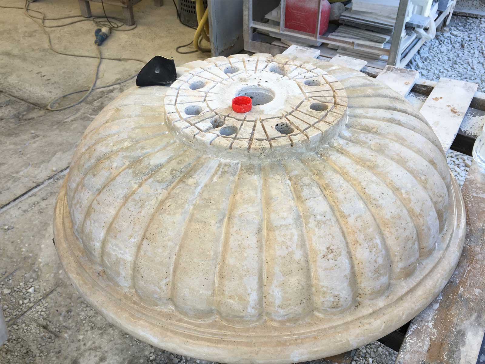 Elemento della fontana pronto al montaggio